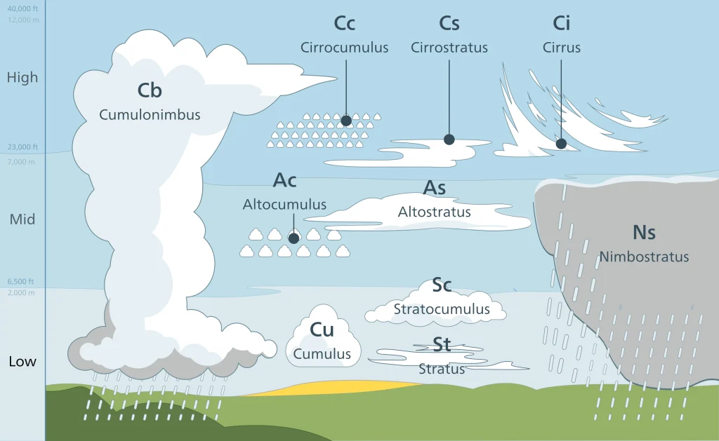 Cloud Types New Zealand to predict the weather.